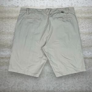 Vintage Y2K Oakley Shorts 38x12 Light Tan Nylon Subtle Logo 12" Inseam